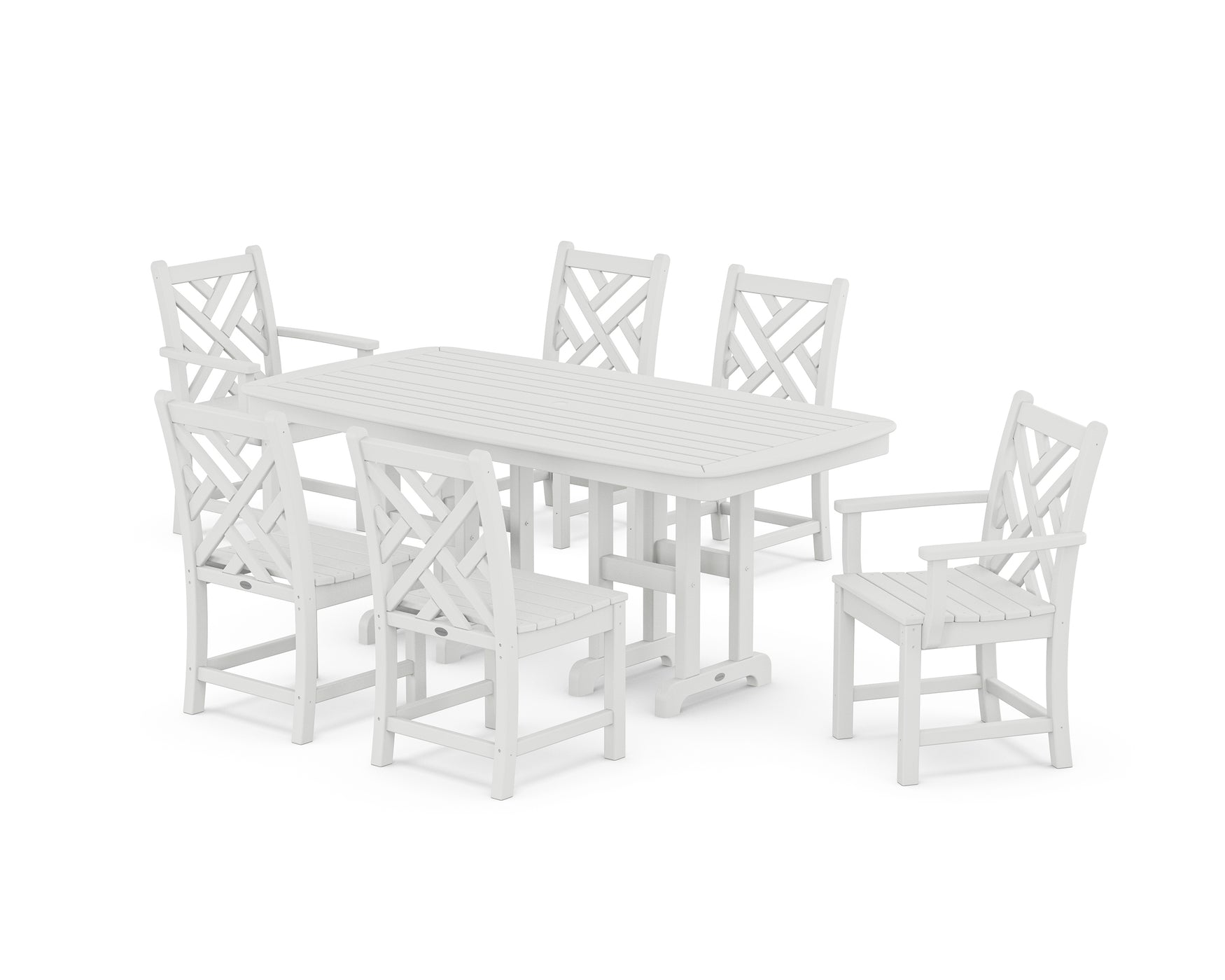 POLYWOOD Chippendale 7-Piece Dining Set - Amish Yard