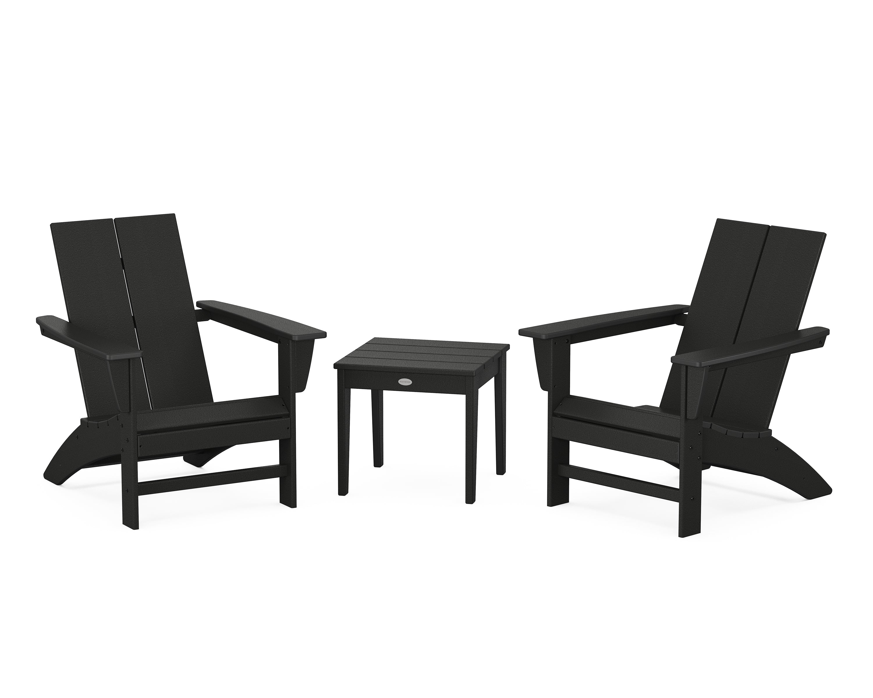 POLYWOOD Country Living Cottage Modern Adirondack Chair 3-Piece Set