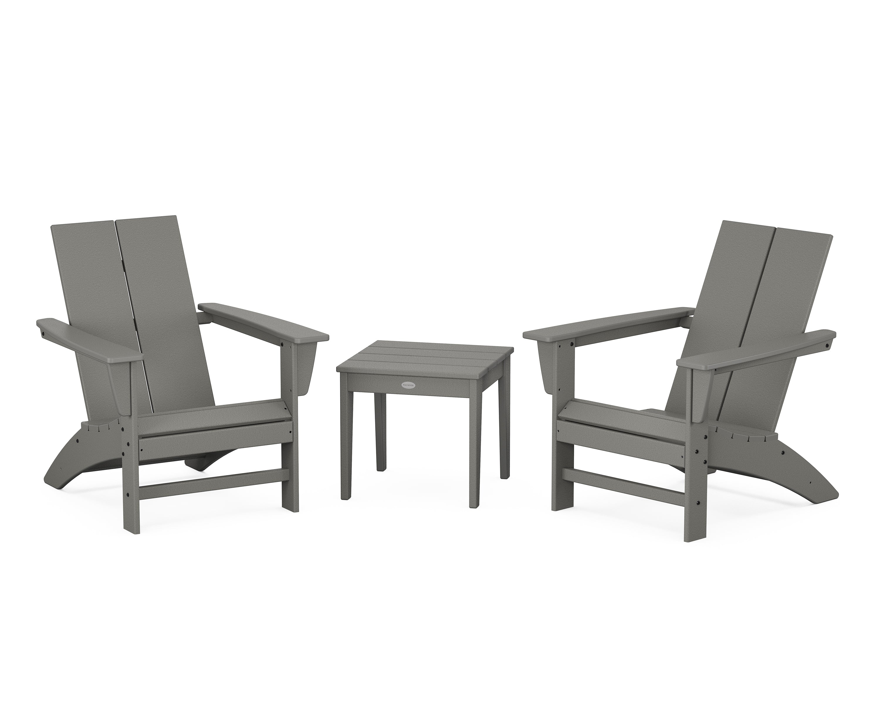 POLYWOOD Country Living Cottage Modern Adirondack Chair 3-Piece Set