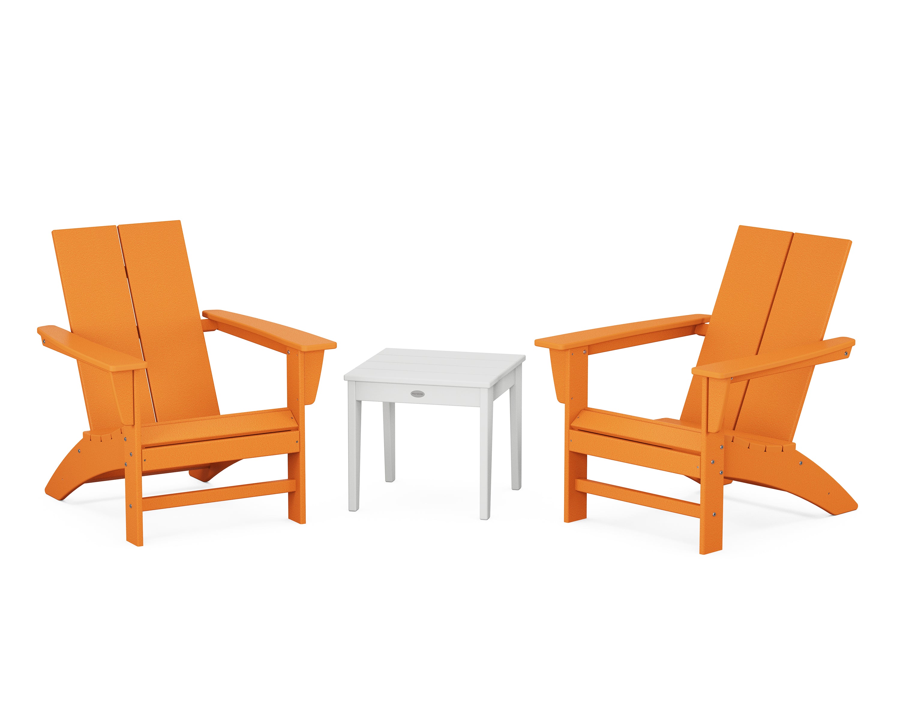 POLYWOOD Country Living Cottage Modern Adirondack Chair 3-Piece Set