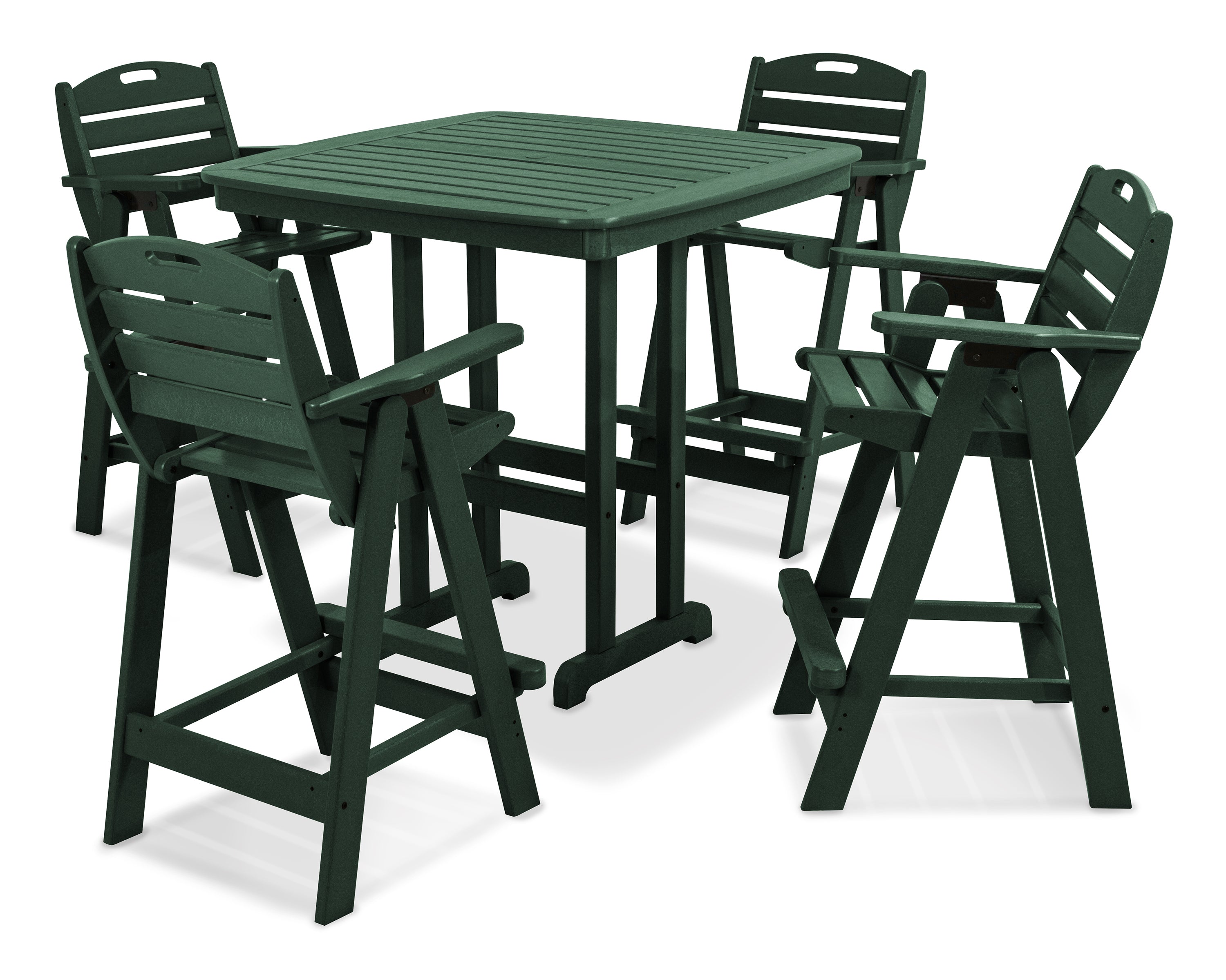 POLYWOOD Nautical 5-Piece Bar Set