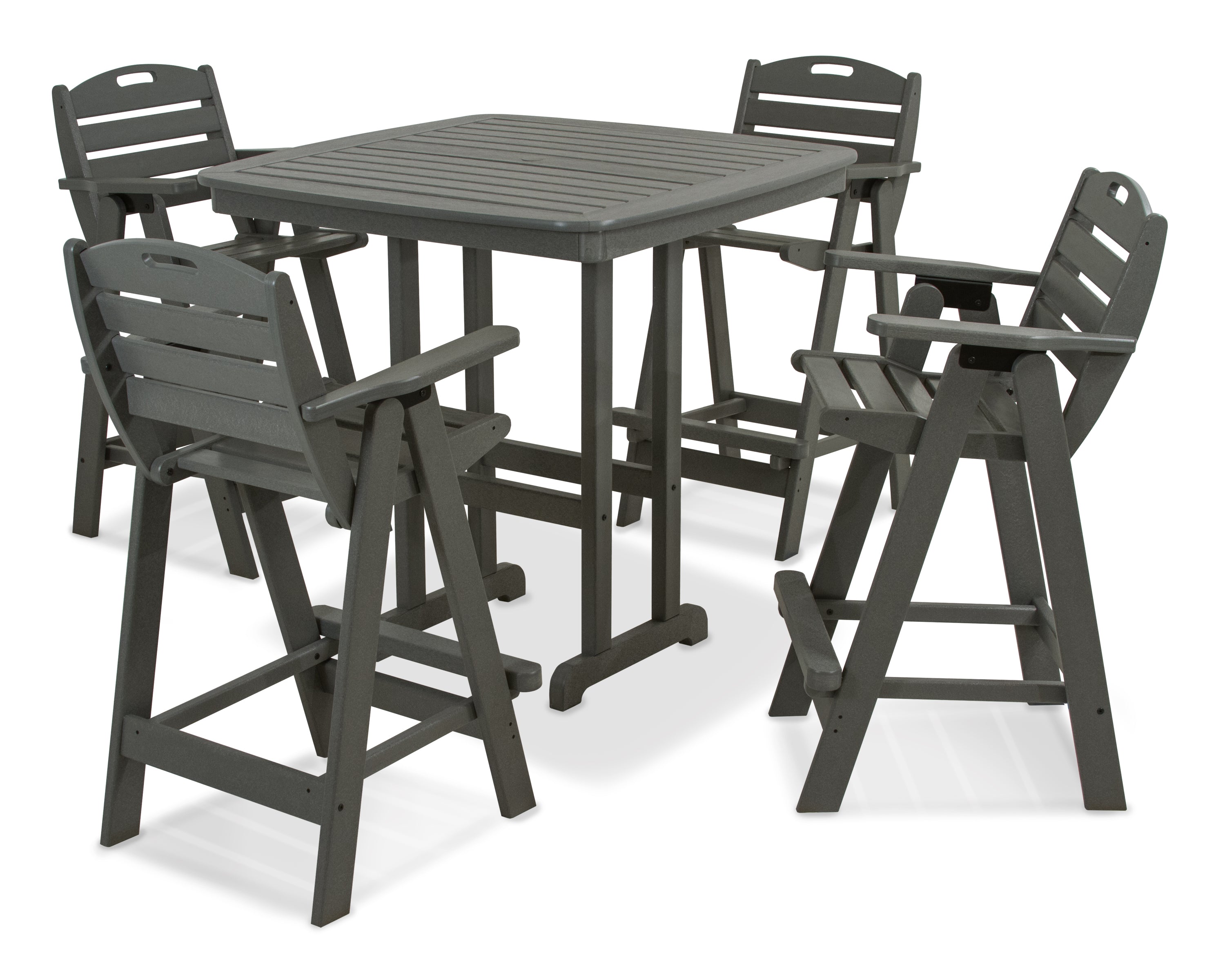 POLYWOOD Nautical 5-Piece Bar Set