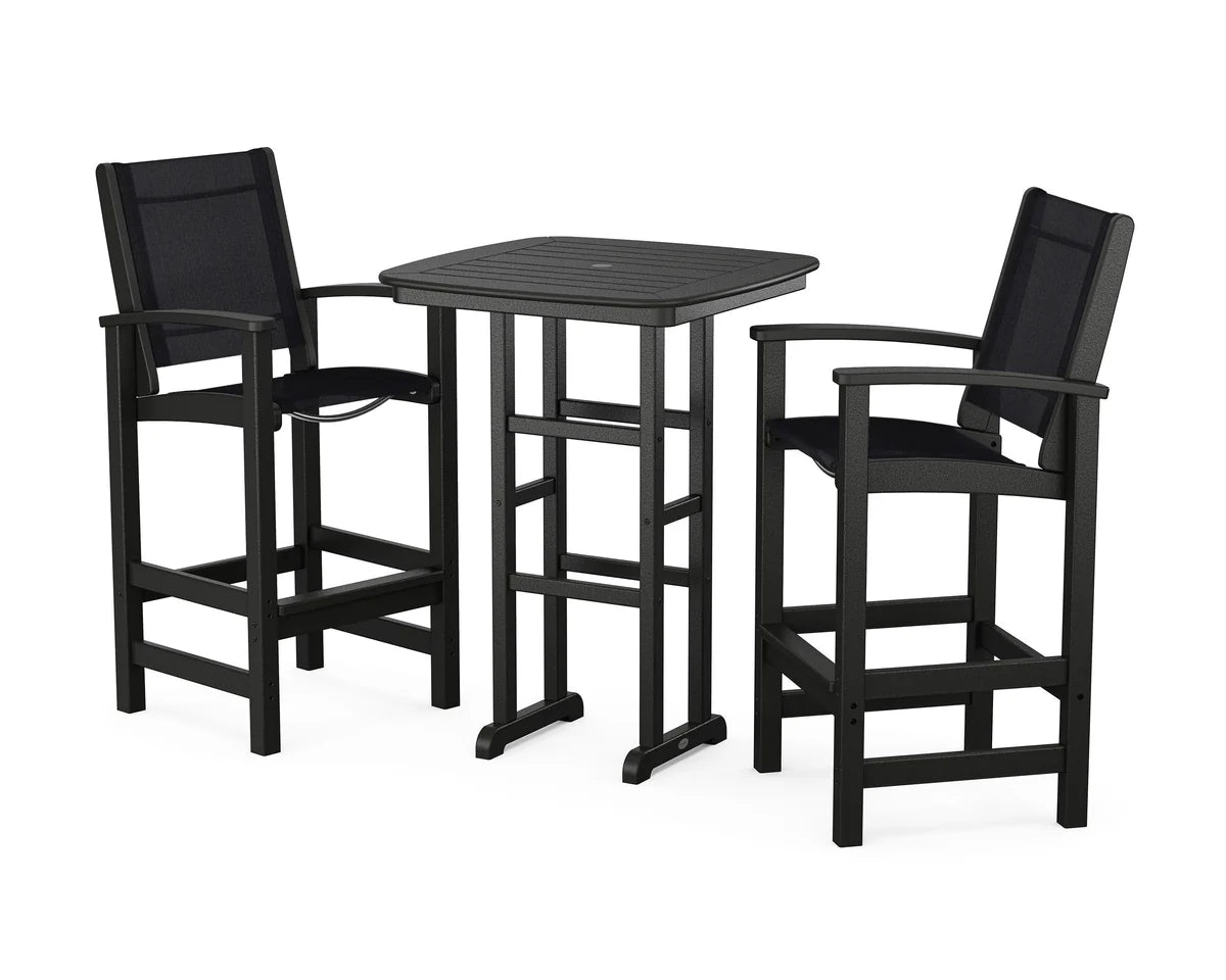 POLYWOOD Coastal 3-Piece Bar Set