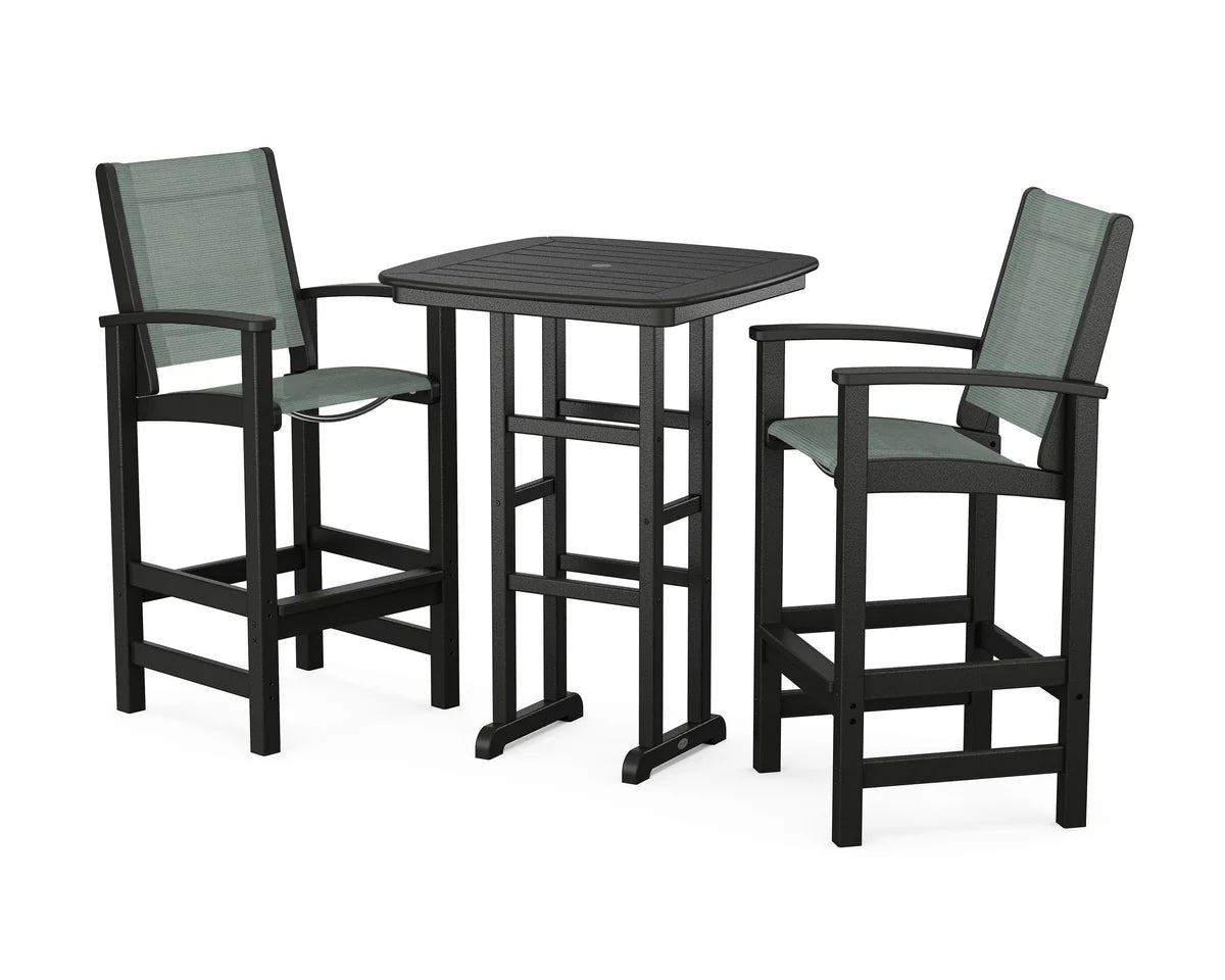 POLYWOOD Coastal 3-Piece Bar Set