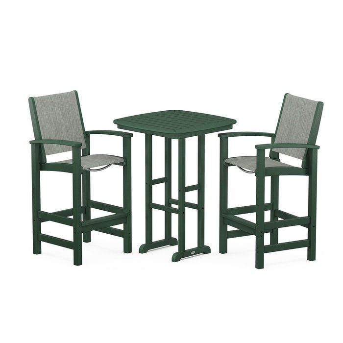 POLYWOOD Coastal 3-Piece Bar Set