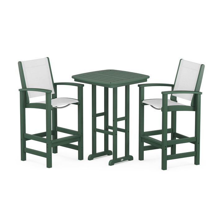 POLYWOOD Coastal 3-Piece Bar Set