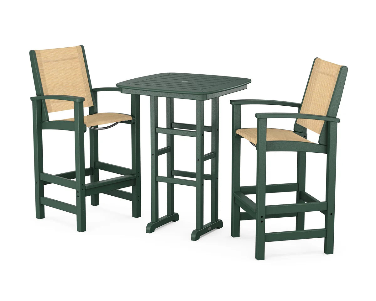 POLYWOOD Coastal 3-Piece Bar Set