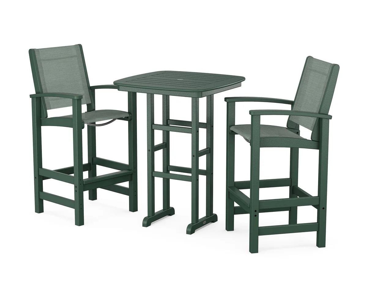 POLYWOOD Coastal 3-Piece Bar Set