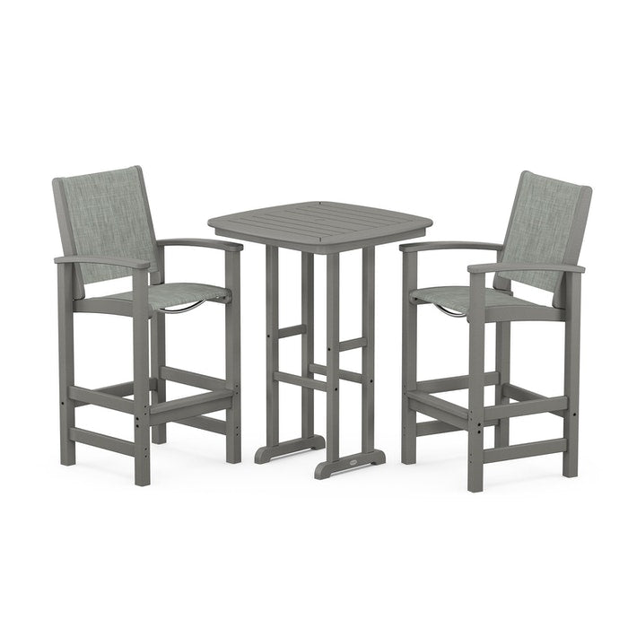 POLYWOOD Coastal 3-Piece Bar Set