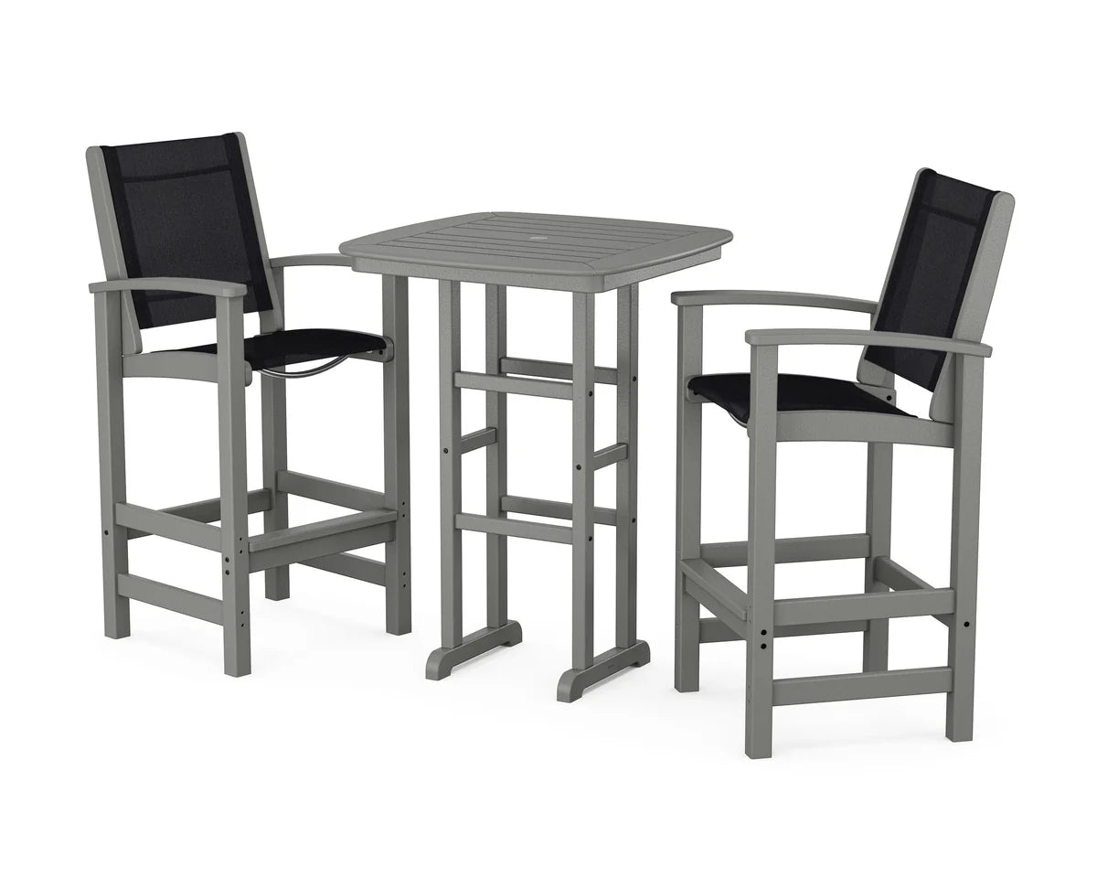POLYWOOD Coastal 3-Piece Bar Set