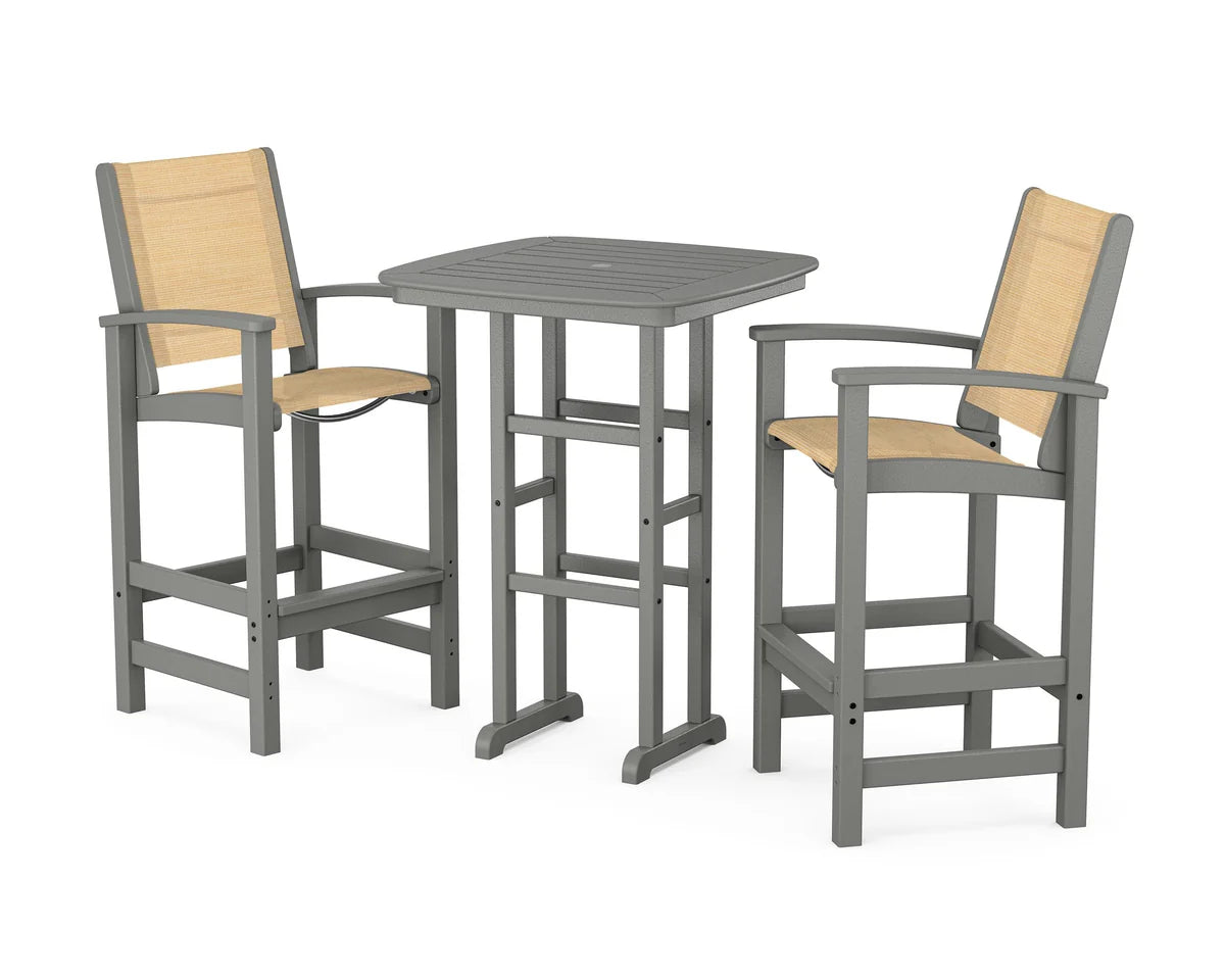 POLYWOOD Coastal 3-Piece Bar Set