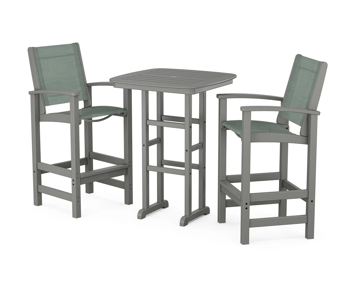 POLYWOOD Coastal 3-Piece Bar Set