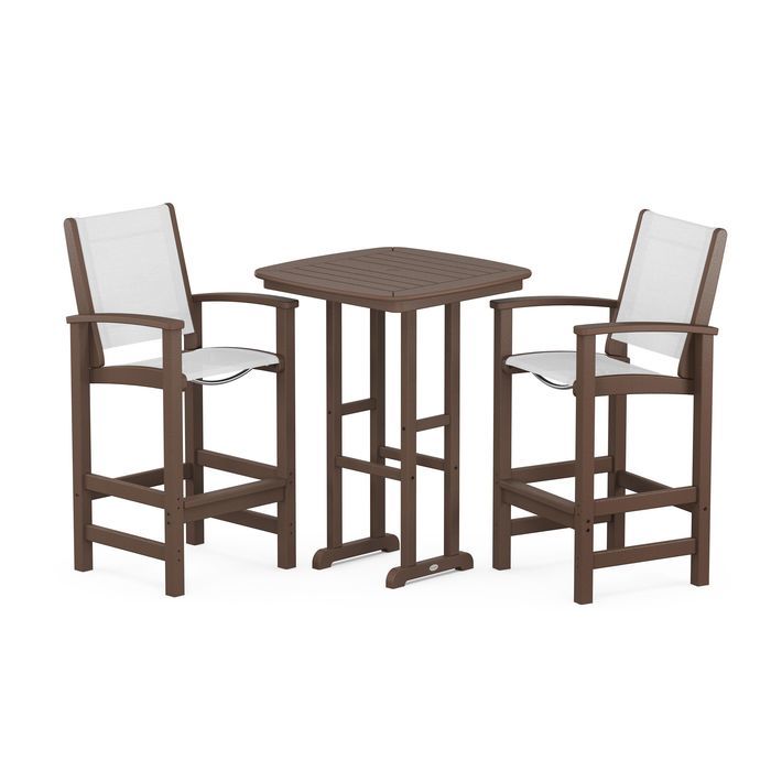 POLYWOOD Coastal 3-Piece Bar Set
