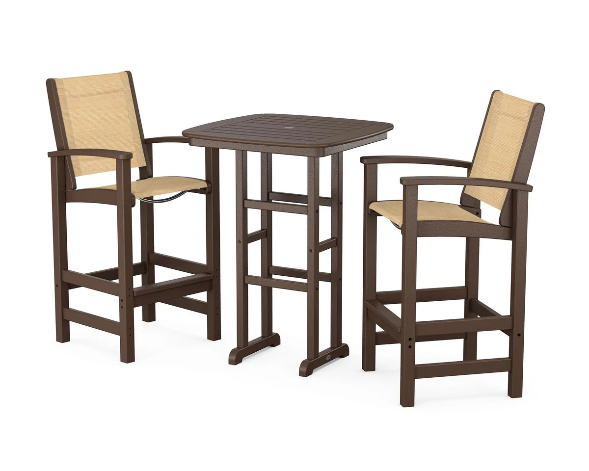 POLYWOOD Coastal 3-Piece Bar Set