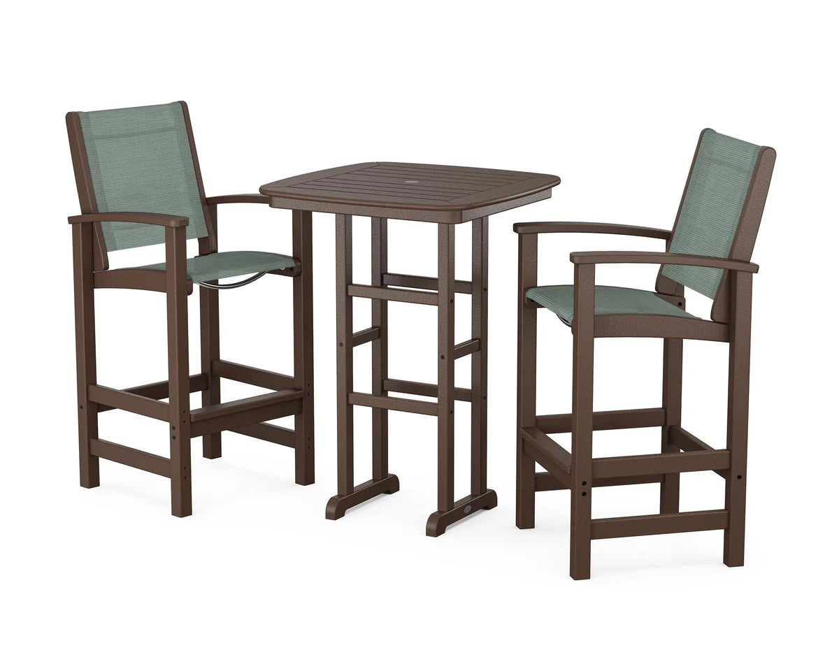 POLYWOOD Coastal 3-Piece Bar Set