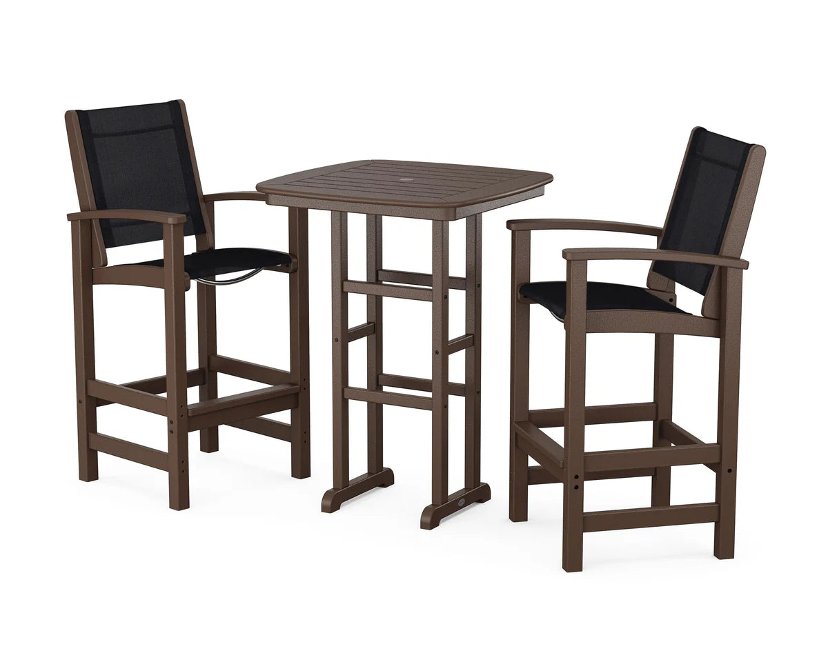 POLYWOOD Coastal 3-Piece Bar Set