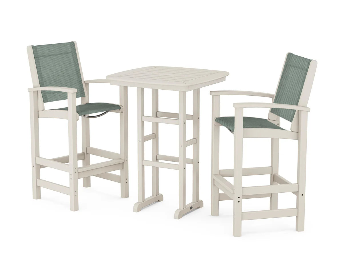 POLYWOOD Coastal 3-Piece Bar Set