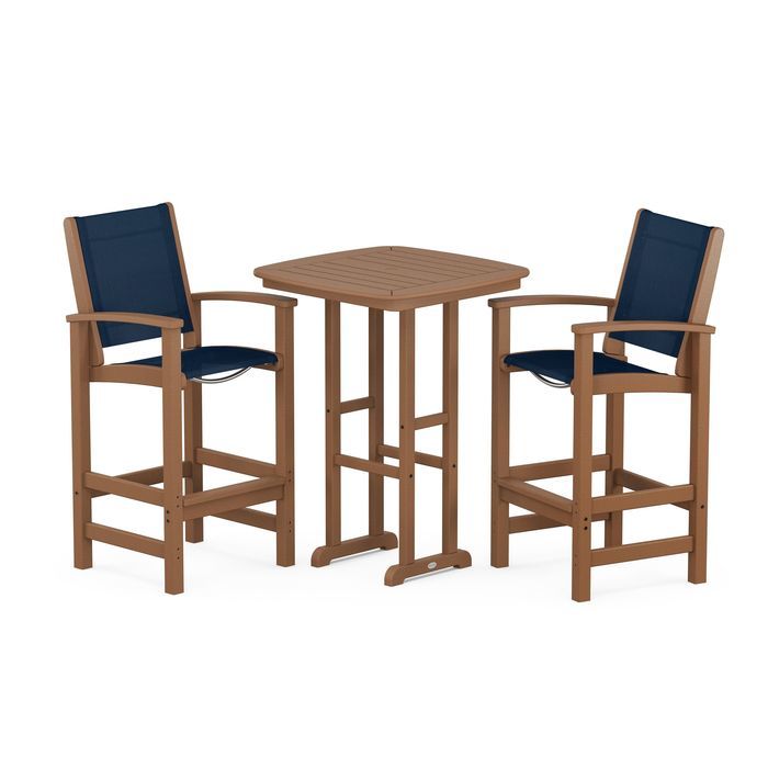 POLYWOOD Coastal 3-Piece Bar Set