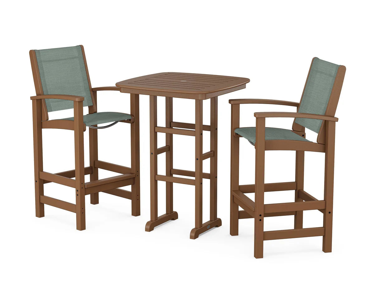 POLYWOOD Coastal 3-Piece Bar Set