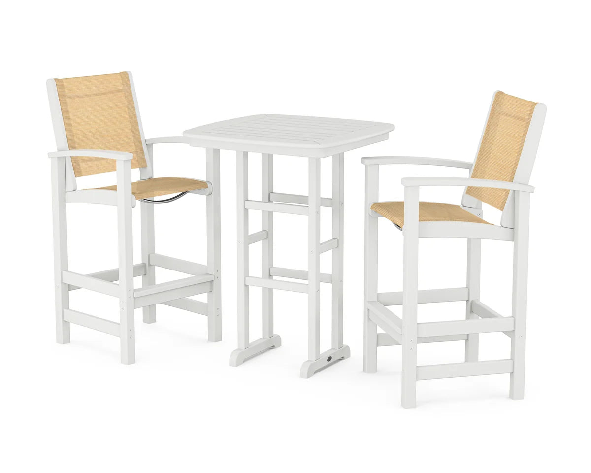 POLYWOOD Coastal 3-Piece Bar Set
