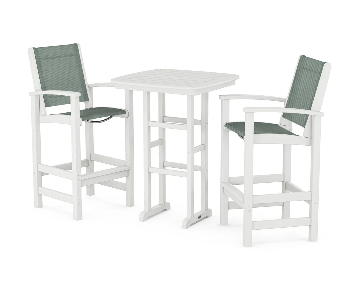 POLYWOOD Coastal 3-Piece Bar Set