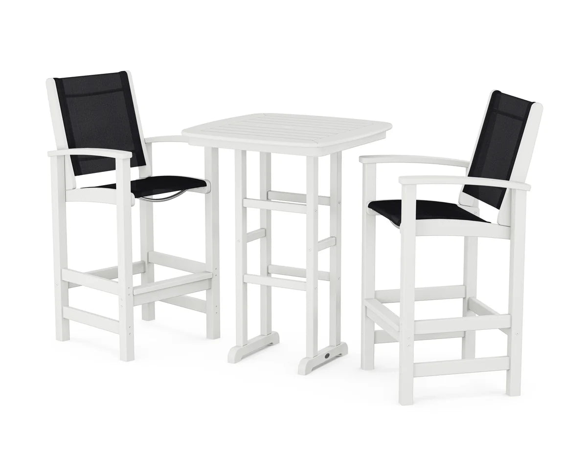 POLYWOOD Coastal 3-Piece Bar Set