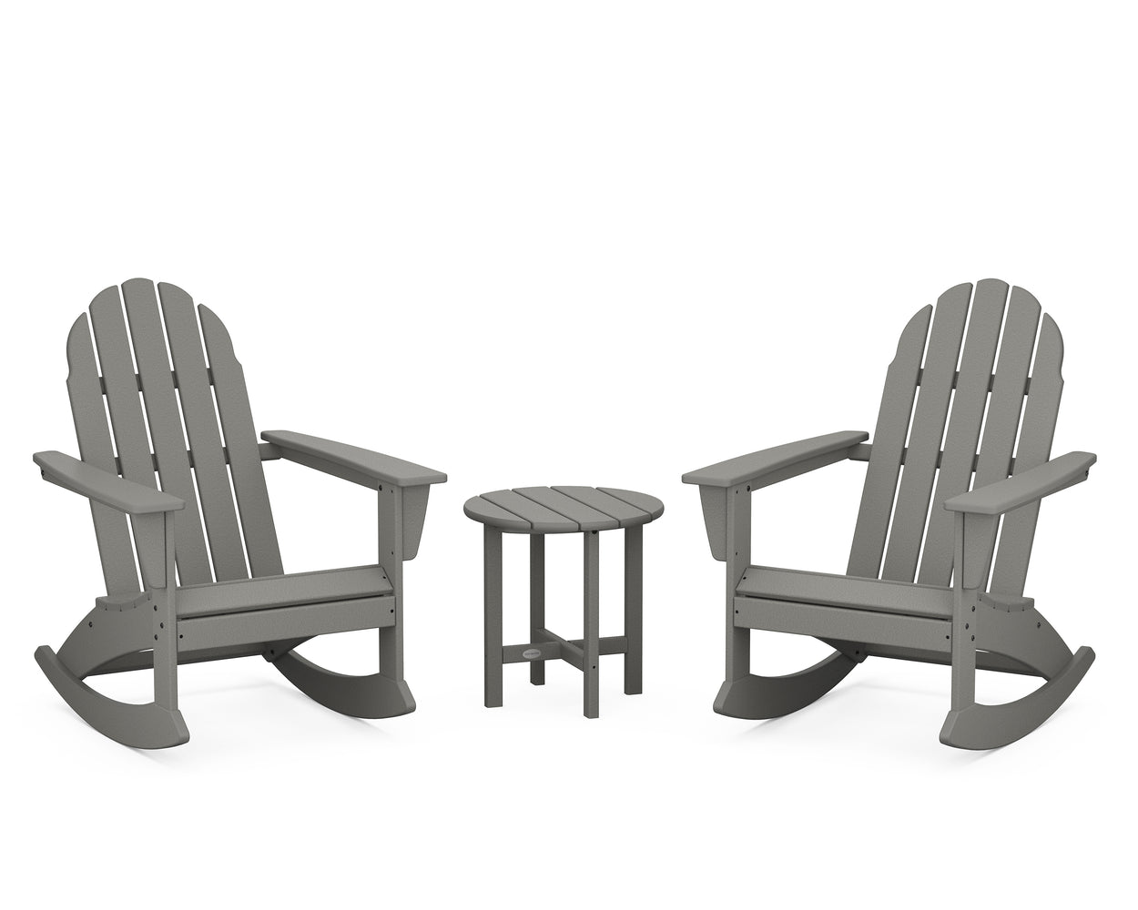 POLYWOOD Vineyard 3-Piece Adirondack Rocking Chair Set