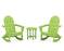 POLYWOOD Vineyard 3-Piece Adirondack Rocking Chair Set