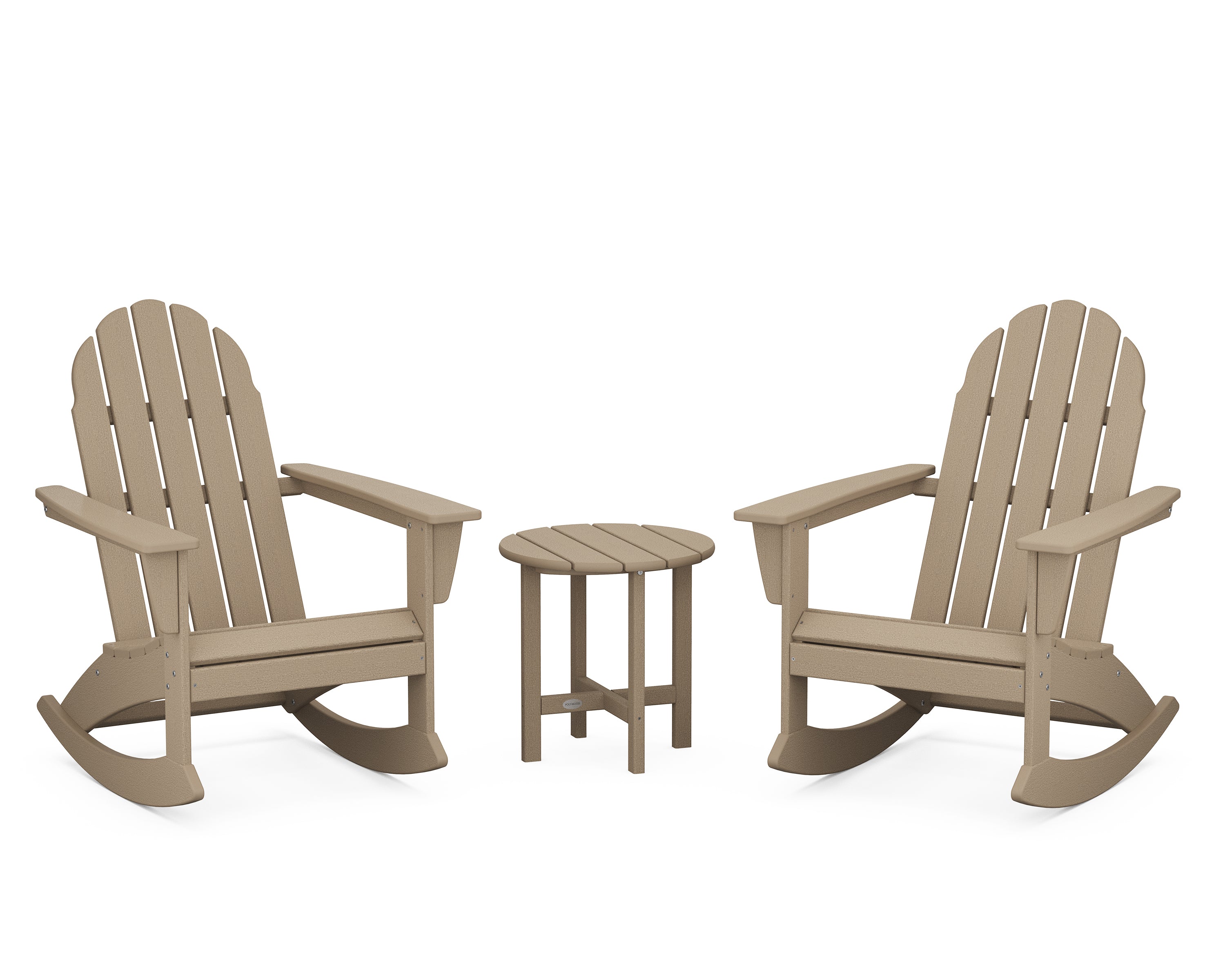 POLYWOOD Vineyard 3-Piece Adirondack Rocking Chair Set