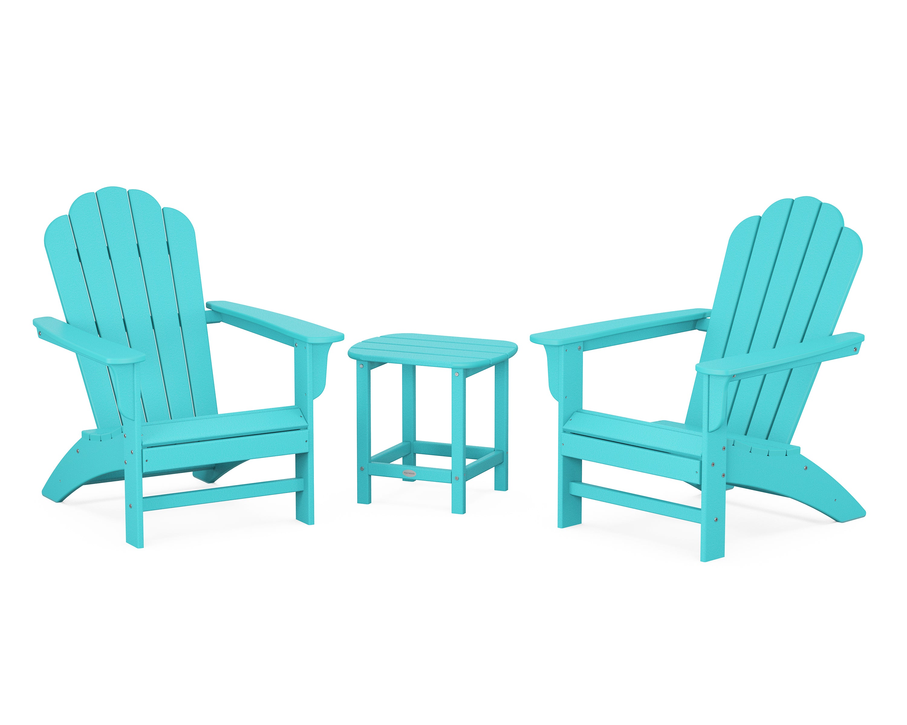 POLYWOOD Country Living Cottage Adirondack Chair 3-Piece Set