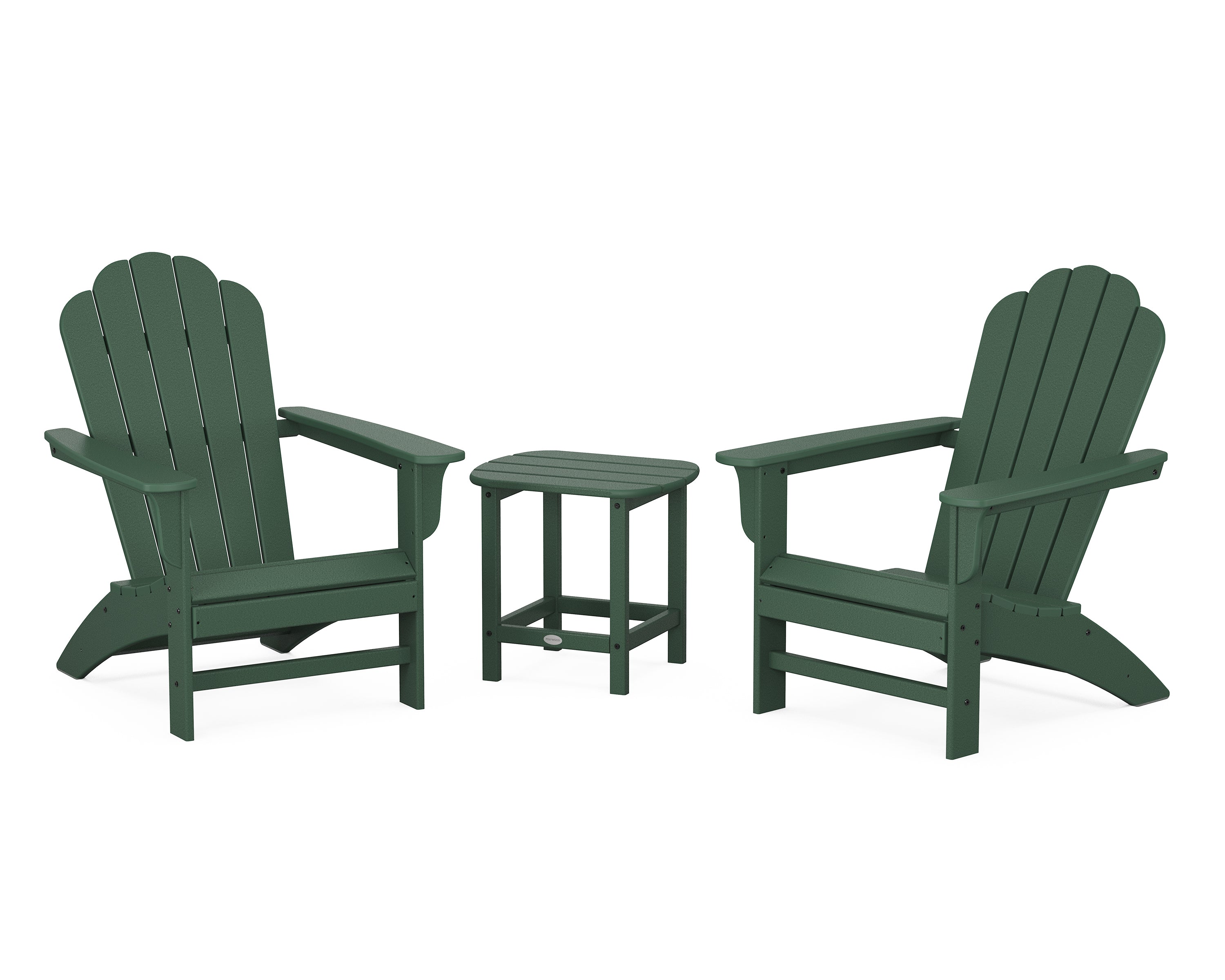 POLYWOOD Country Living Cottage Adirondack Chair 3-Piece Set