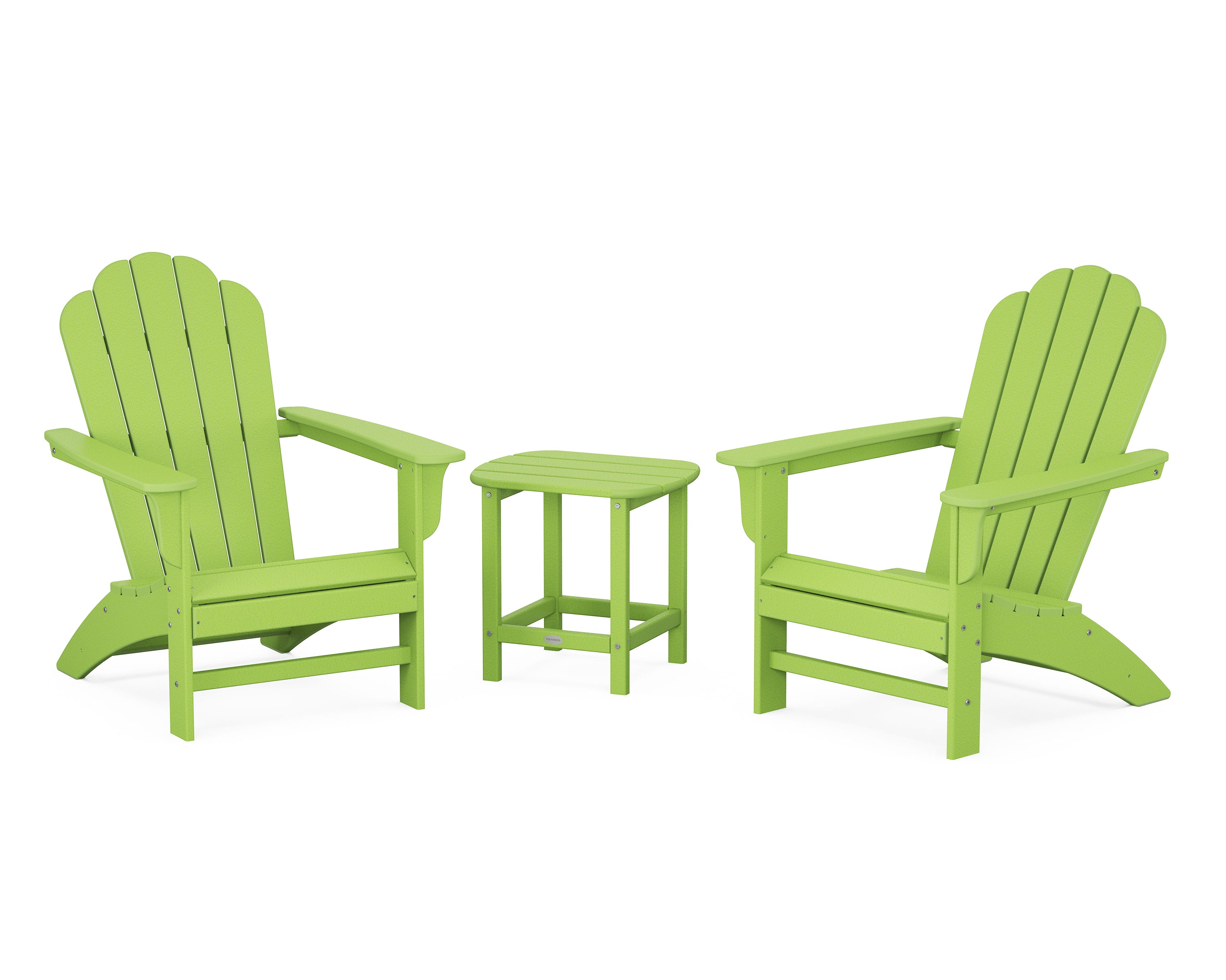 POLYWOOD Country Living Cottage Adirondack Chair 3-Piece Set