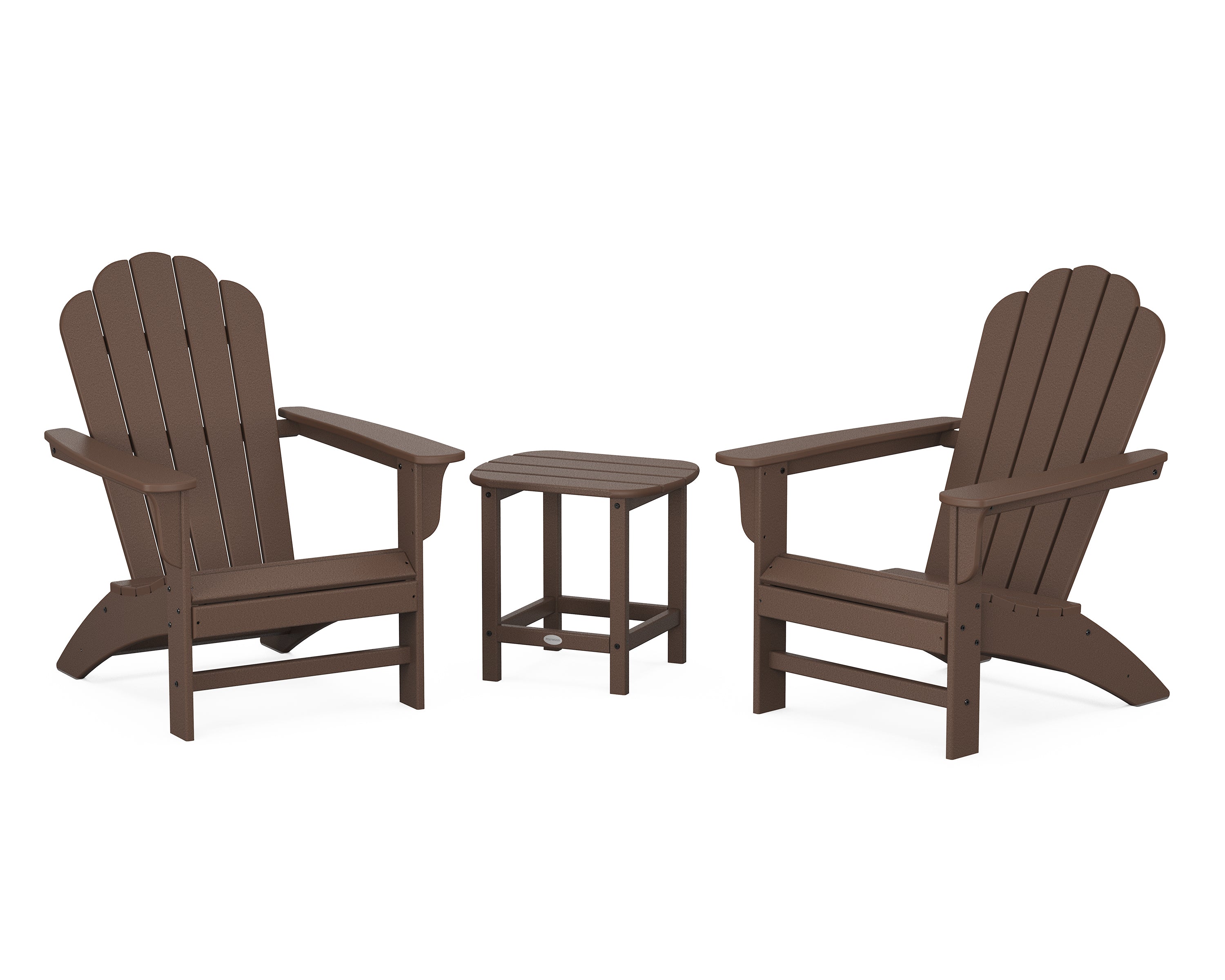 POLYWOOD Country Living Cottage Adirondack Chair 3-Piece Set