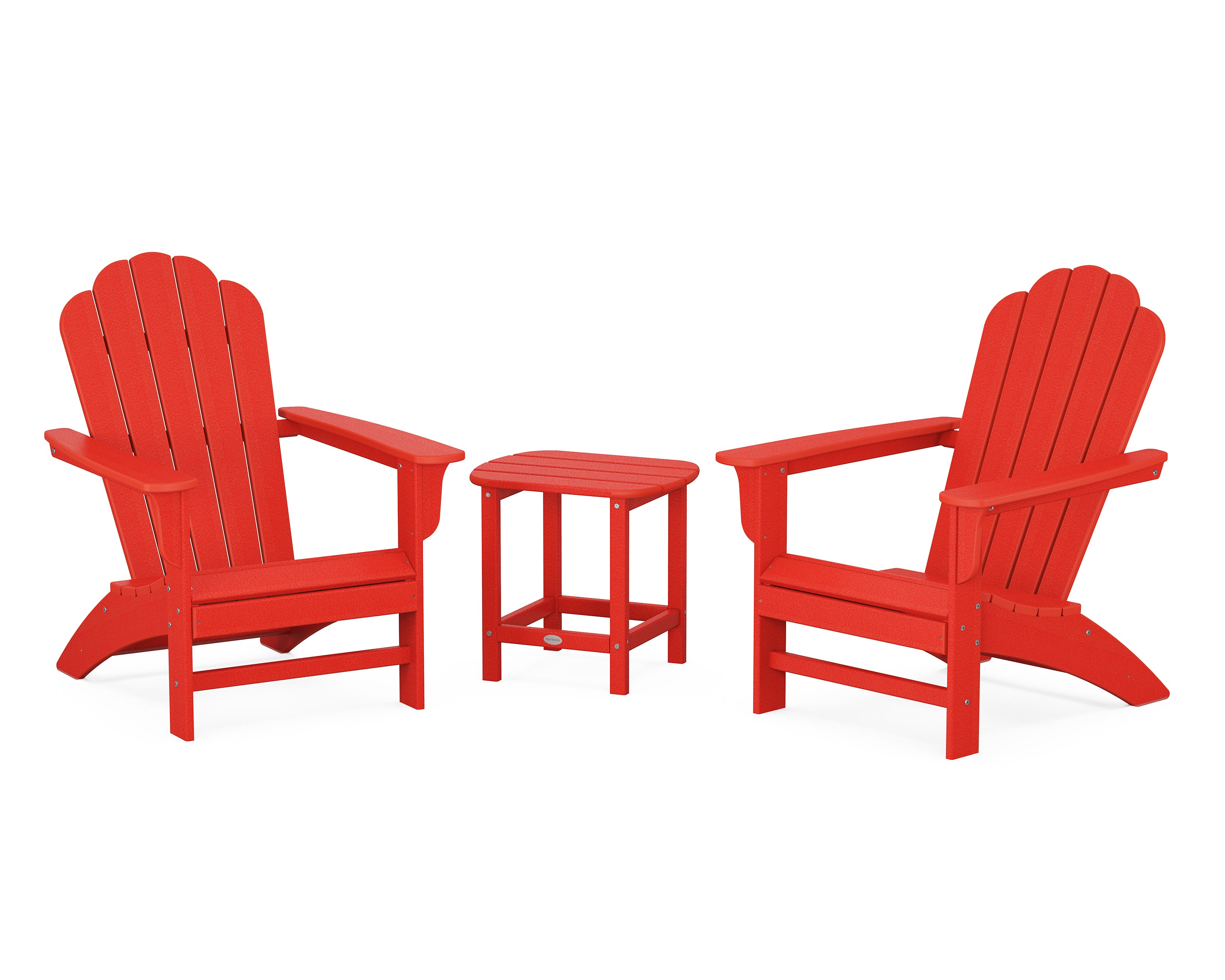 POLYWOOD Country Living Cottage Adirondack Chair 3-Piece Set