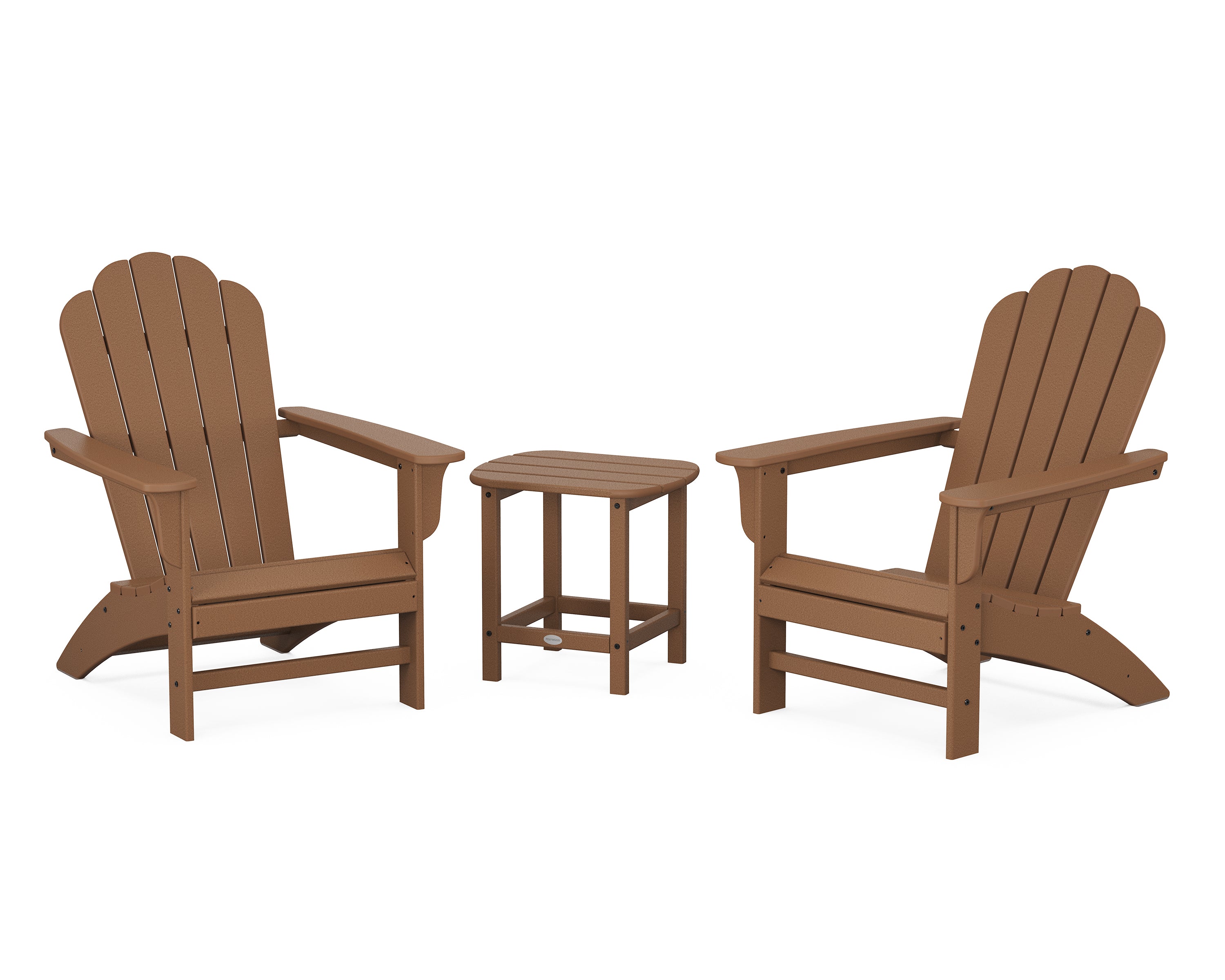 POLYWOOD Country Living Cottage Adirondack Chair 3-Piece Set