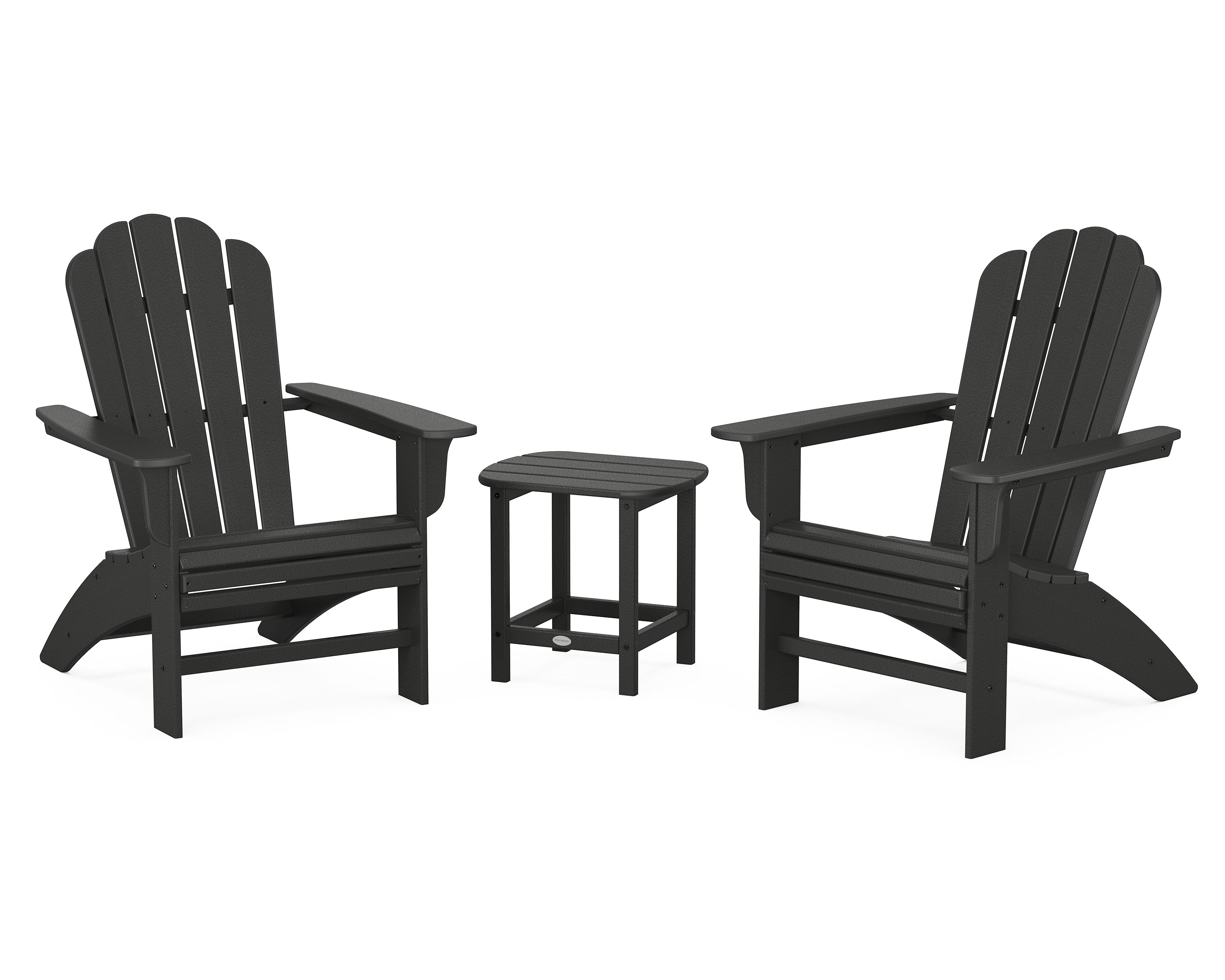 POLYWOOD Country Living Cottage Curveback Adirondack Chair 3-Piece Set