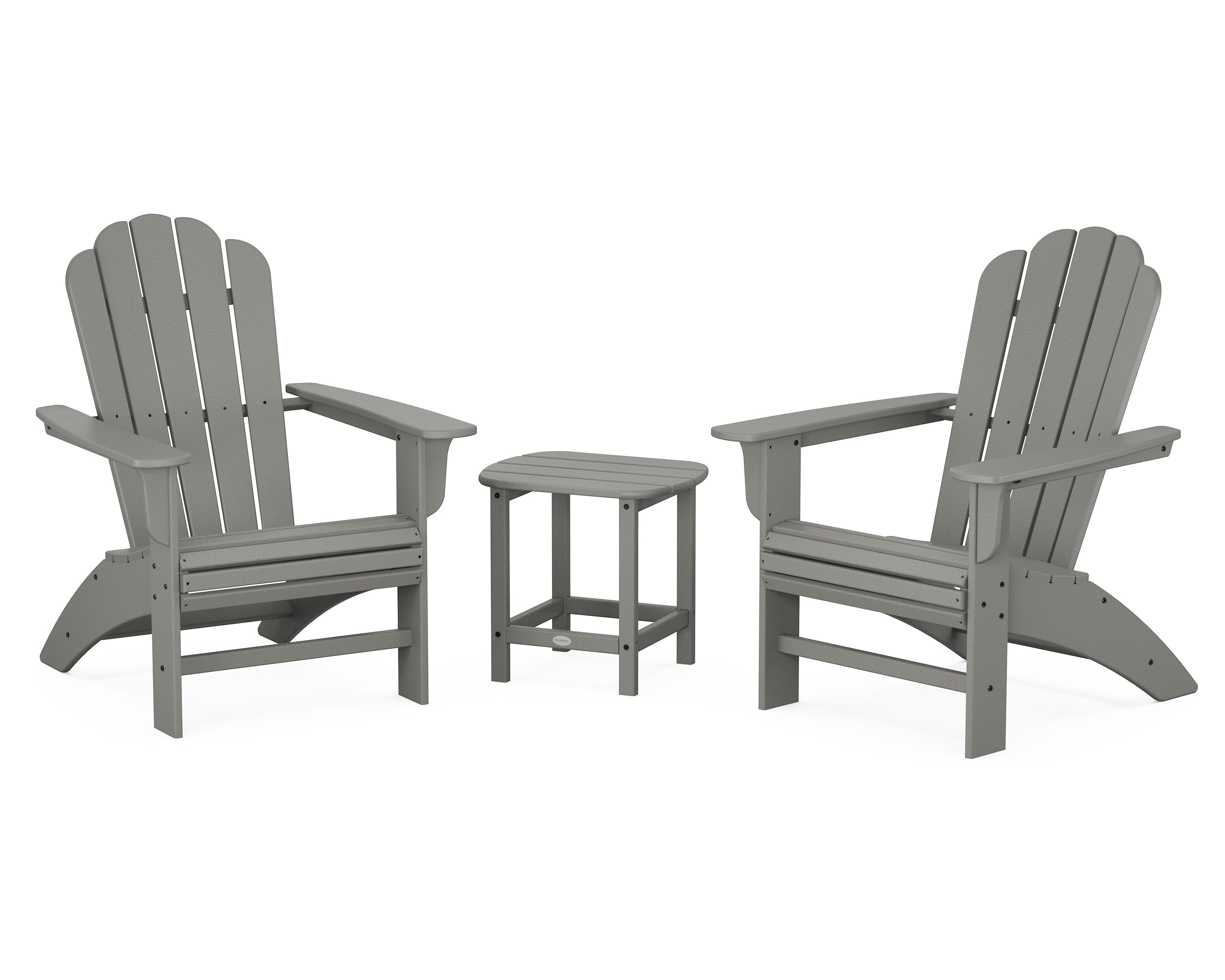 POLYWOOD Country Living Cottage Curveback Adirondack Chair 3-Piece Set