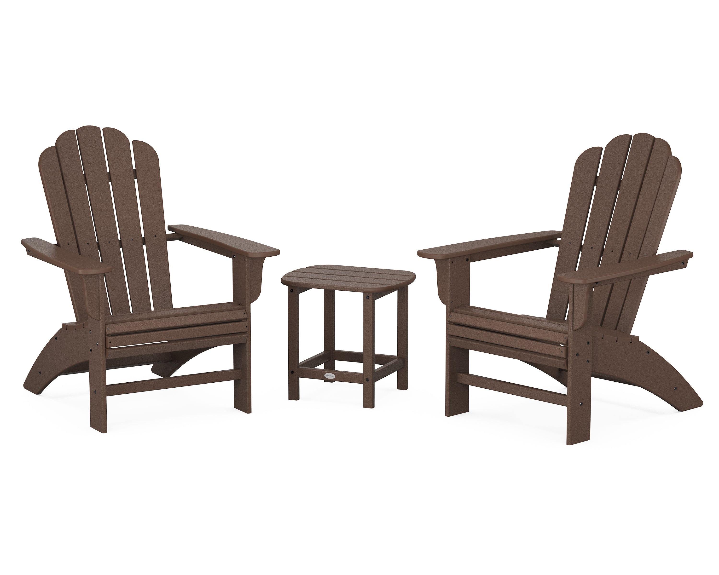 POLYWOOD Country Living Cottage Curveback Adirondack Chair 3-Piece Set