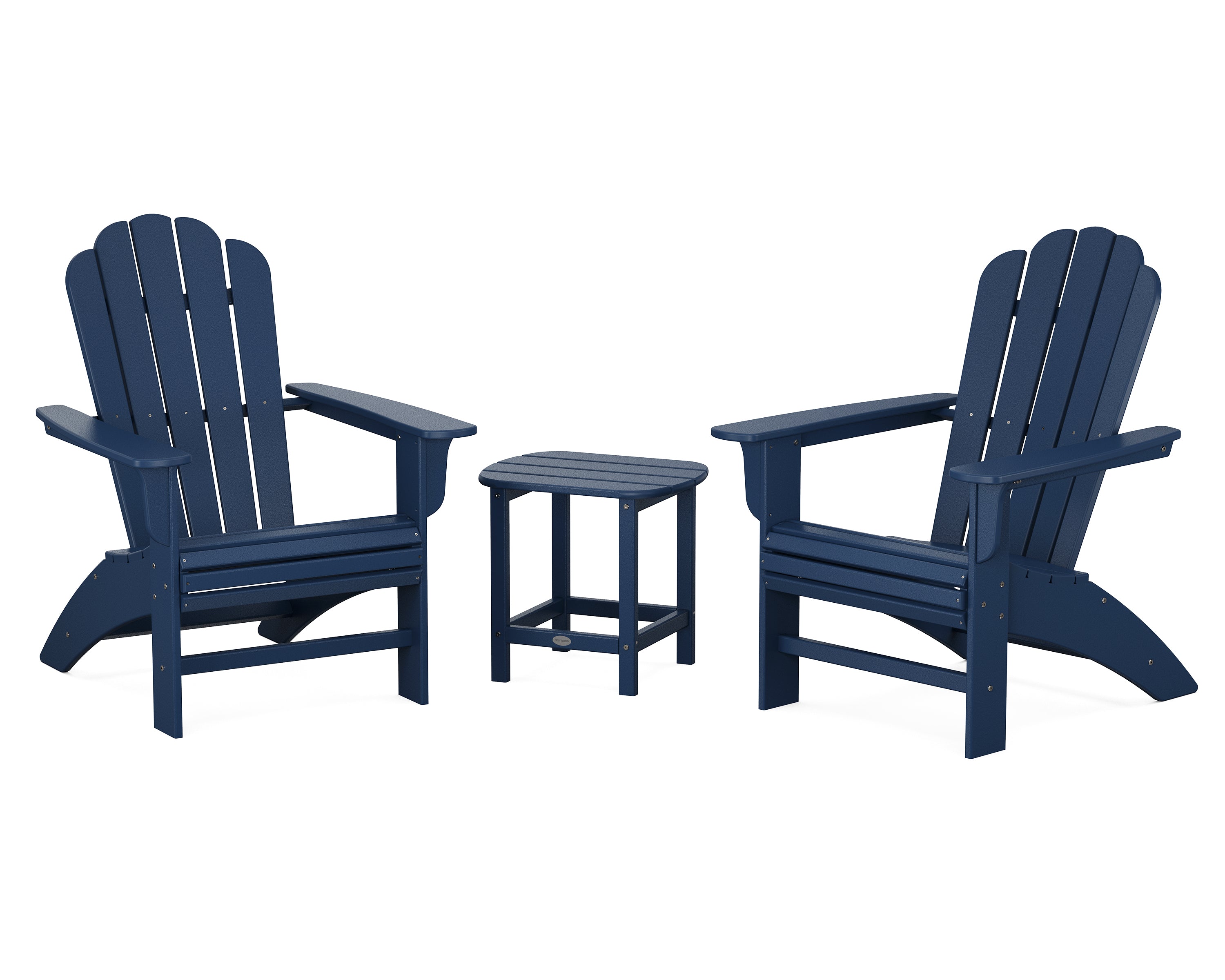 POLYWOOD Country Living Cottage Curveback Adirondack Chair 3-Piece Set