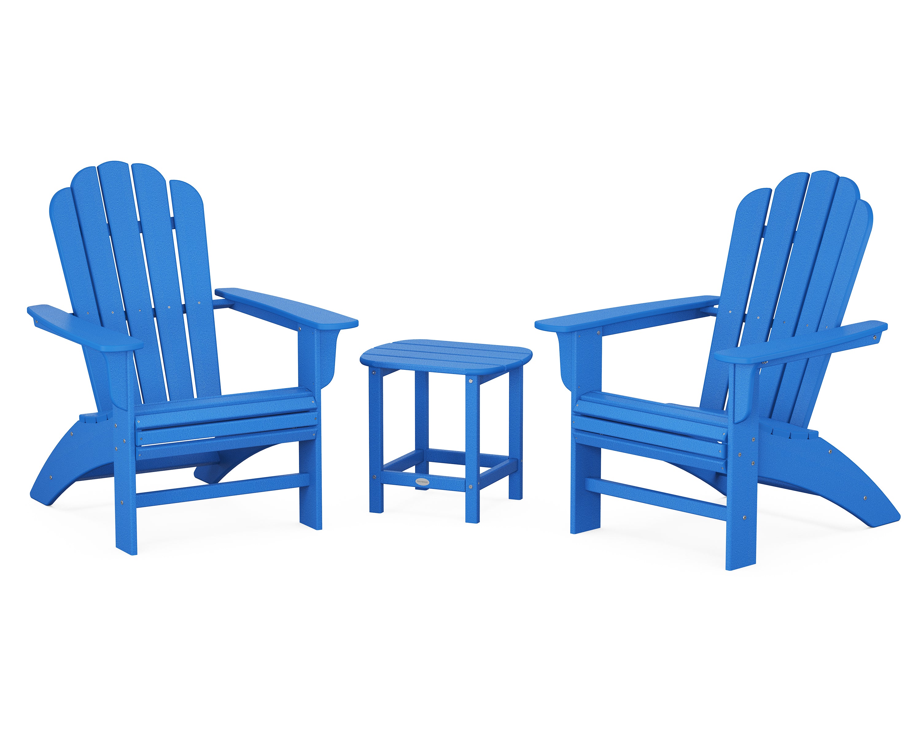 POLYWOOD Country Living Cottage Curveback Adirondack Chair 3-Piece Set