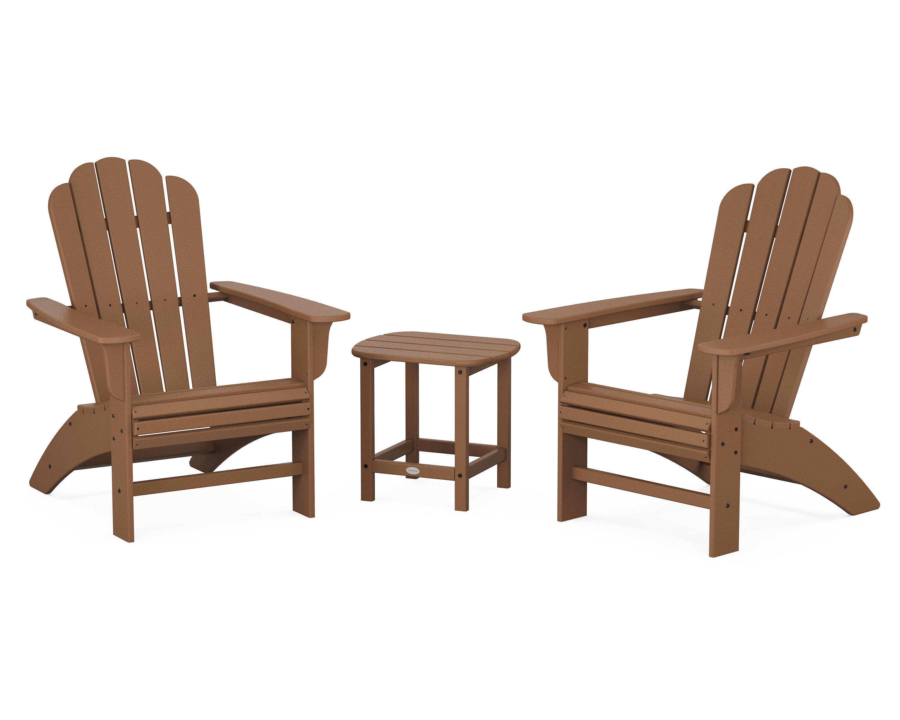 POLYWOOD Country Living Cottage Curveback Adirondack Chair 3-Piece Set