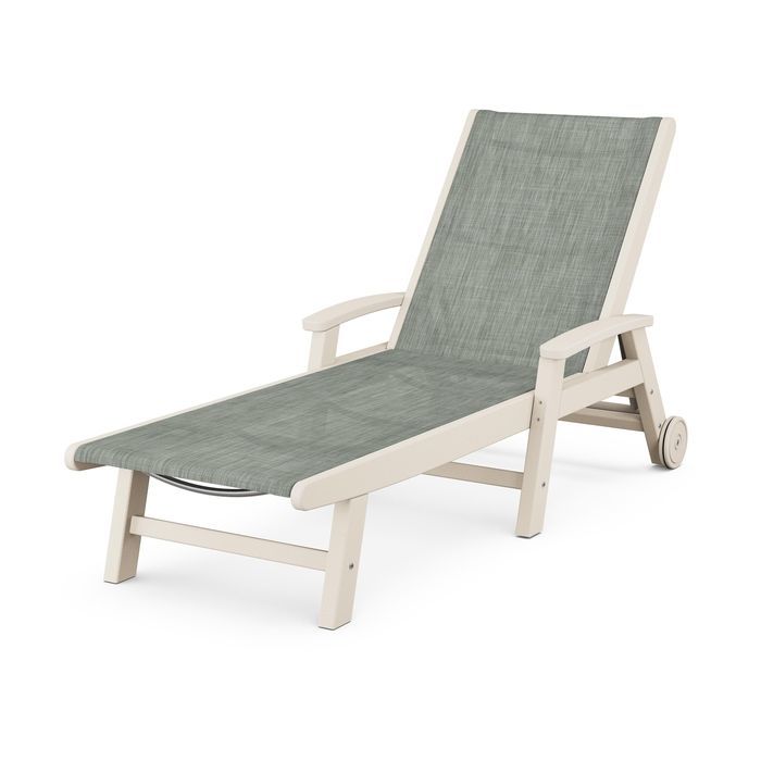 POLYWOOD Coastal Chaise with Wheels