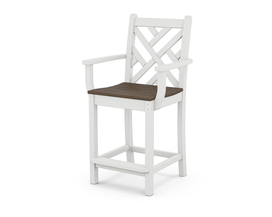 POLYWOOD Chippendale Counter Arm Chair