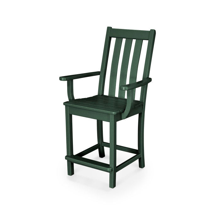 POLYWOOD Vineyard Counter Arm Chair