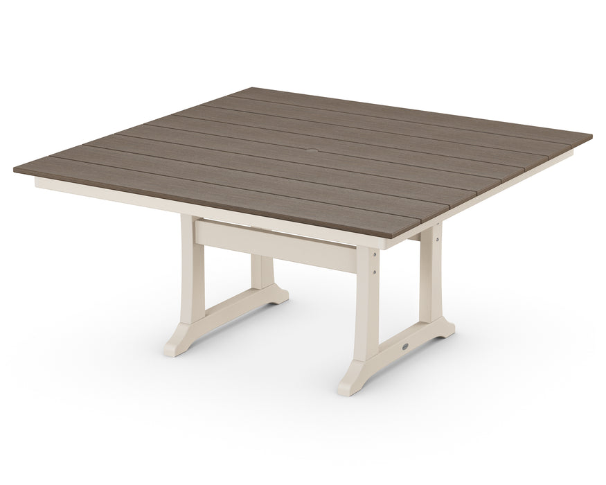POLYWOOD Farmhouse Trestle 59" Dining Table