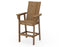 POLYWOOD Modern Curveback Adirondack Bar Chair