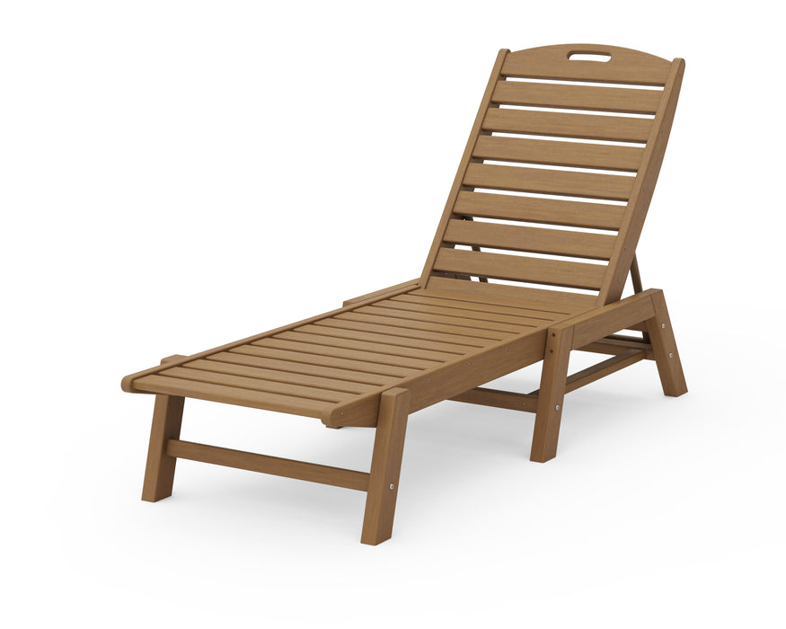 POLYWOOD Nautical Chaise Stackable Amish Yard