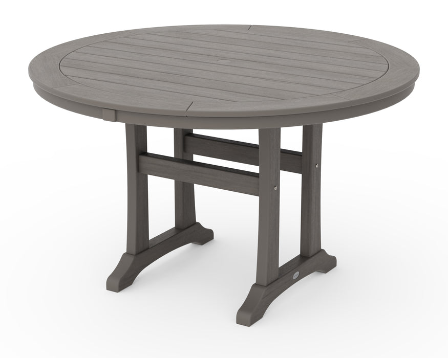 POLYWOOD Nautical Trestle 48" Round Dining Table