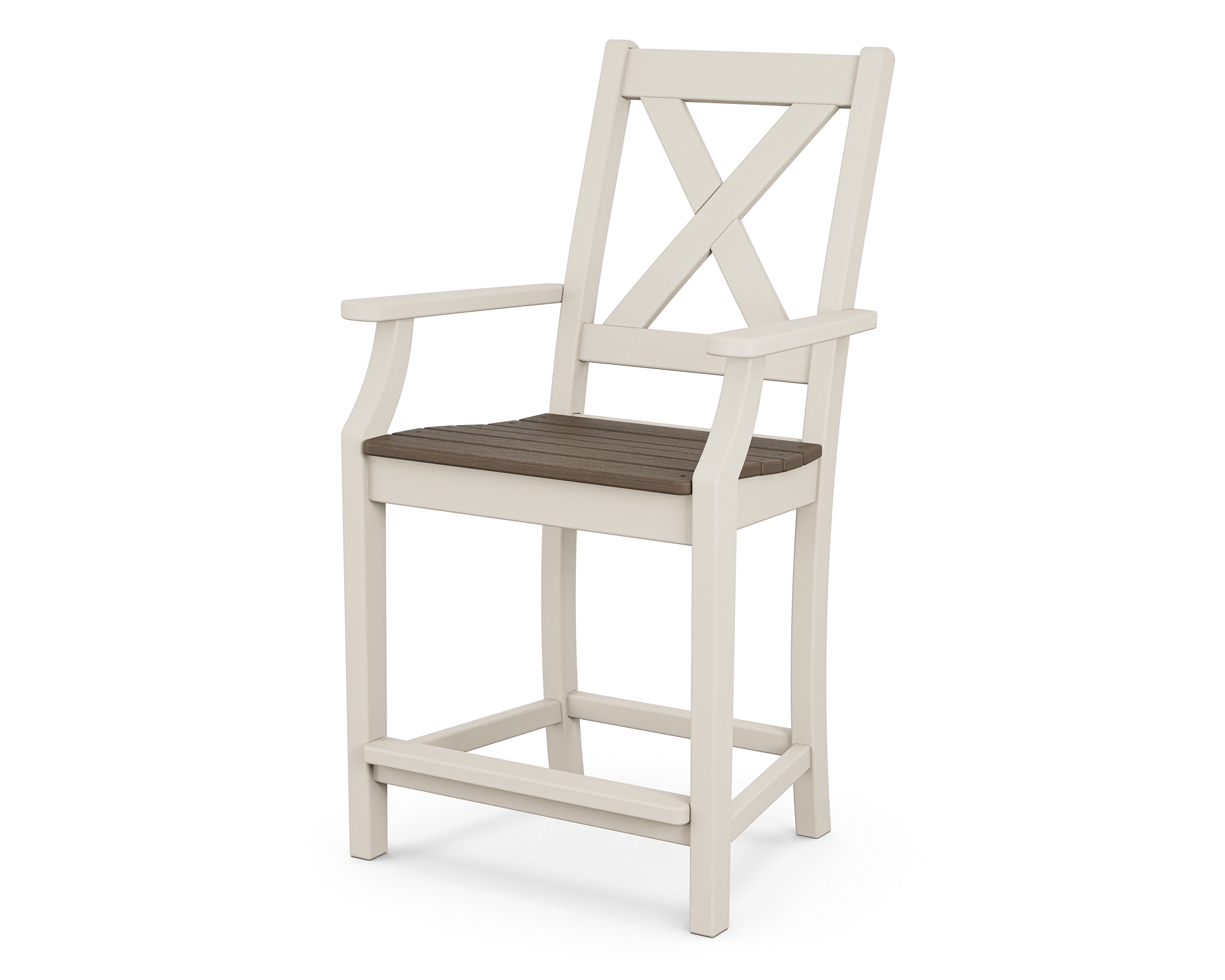 POLYWOOD Braxton Counter Arm Chair