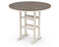 POLYWOOD Nautical Trestle 48" Round Bar Table